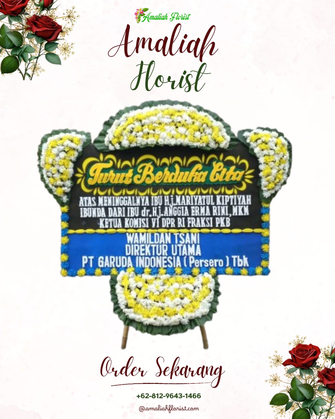 Papan Bunga Duka Dawuan